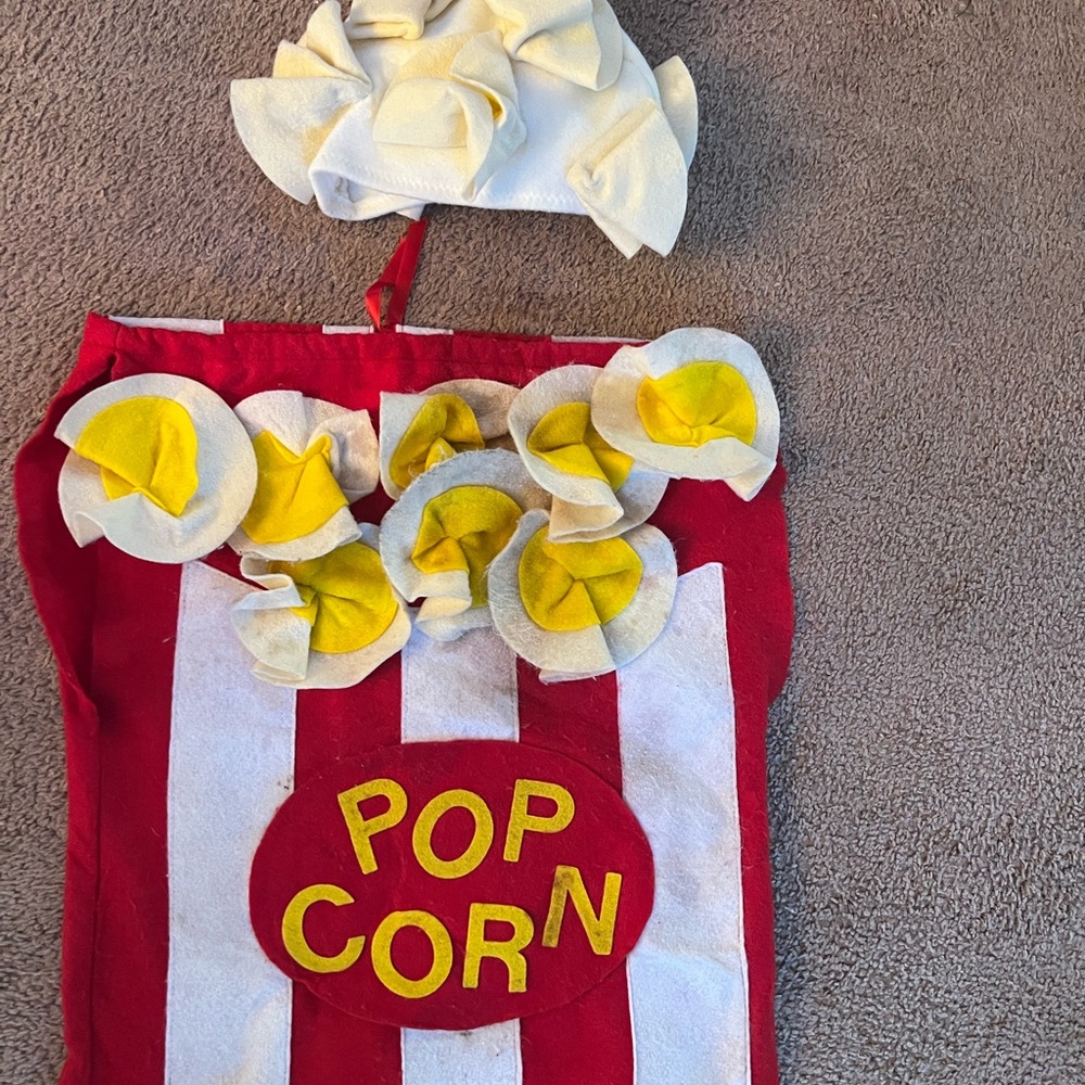 Popcorn Kids Costume - Red and Yellow